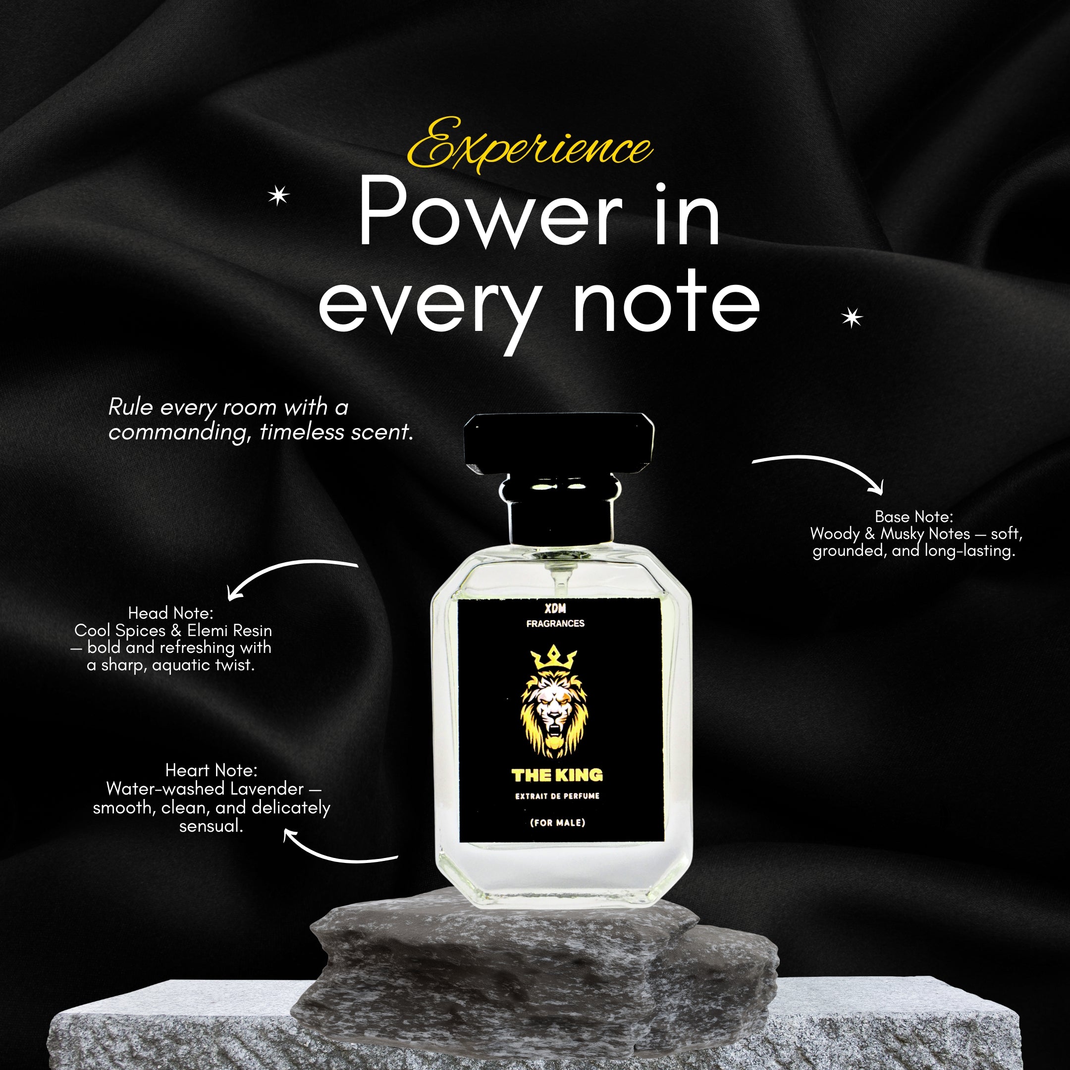 THE KING by XDM Fragrances – 50 ml | The Essence of Leadership & Class